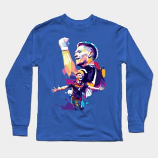 Scott McTominay Scotland Fan art illustration Long Sleeve T-Shirt